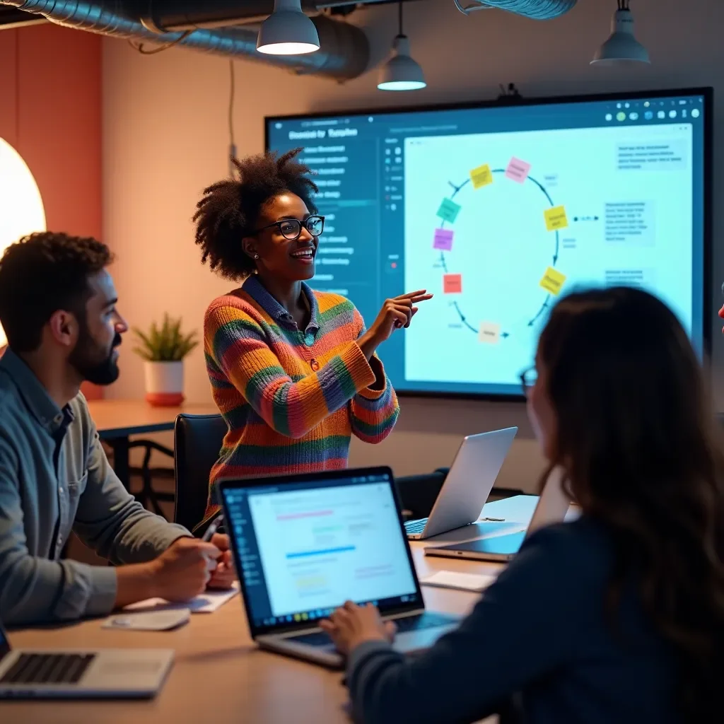 Professional business solutions illustration